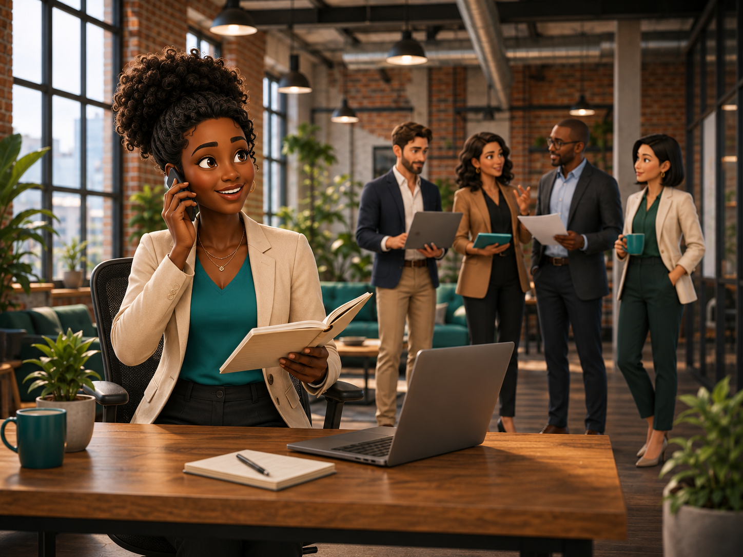 Manager accompagnant un Business Manager junior dans une situation de travail.