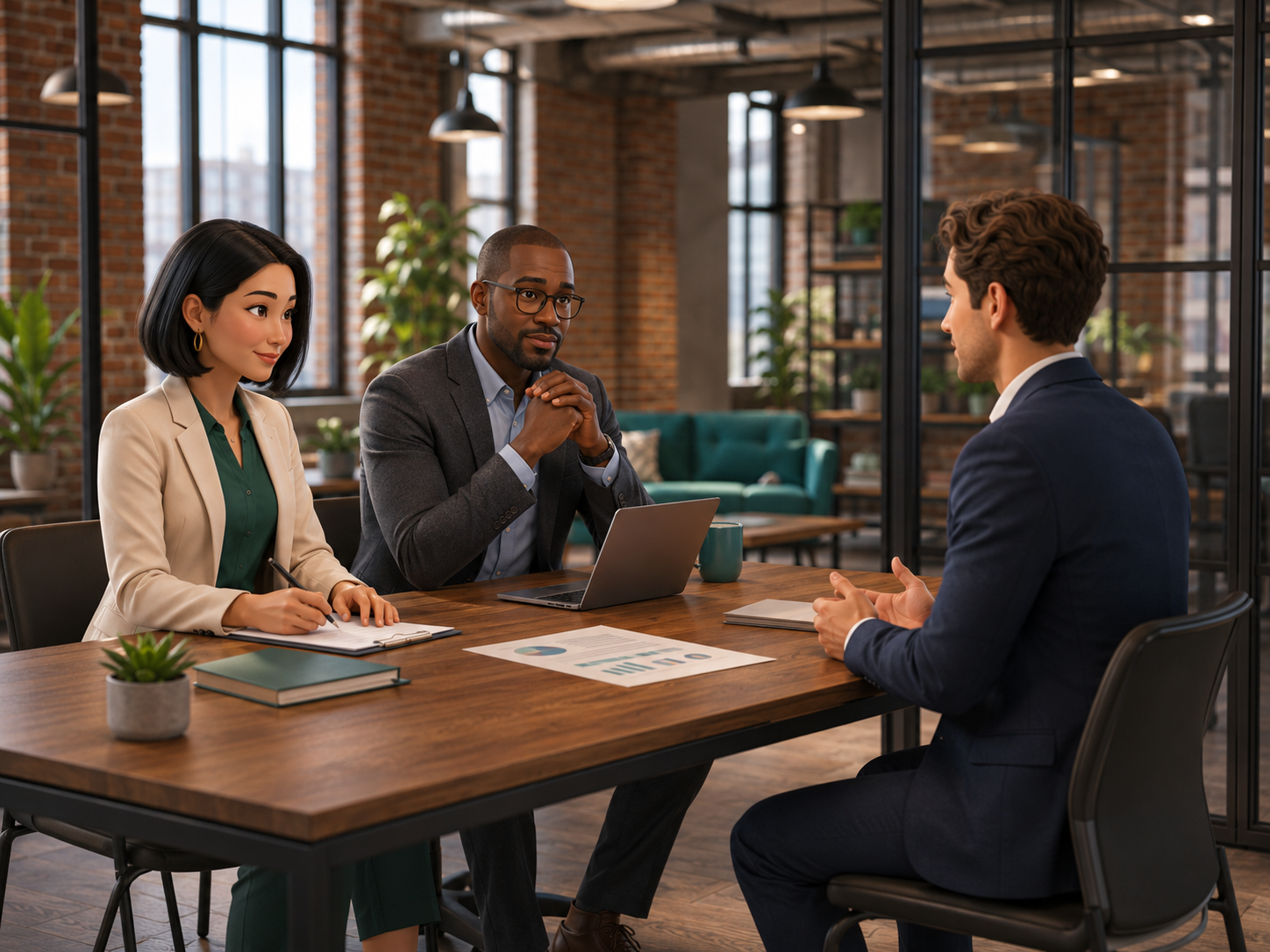 Débrief d'un exercice d'assessment avec un candidat Business Manager junior.