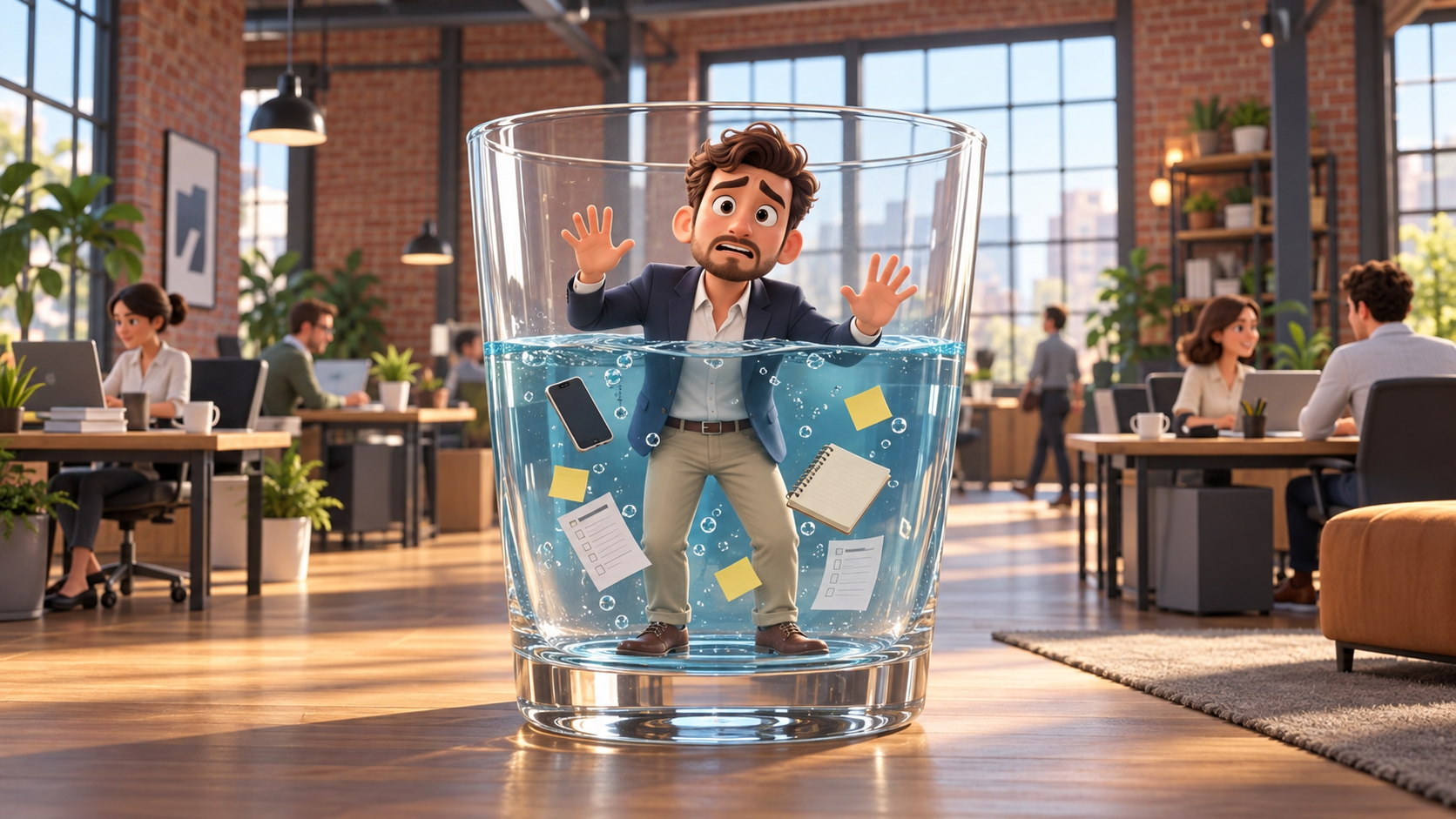 Wenn du Junior Business Manager in einem IT-Dienstleistungsunternehmen bist und du in einem Wasserglas ertrinkst